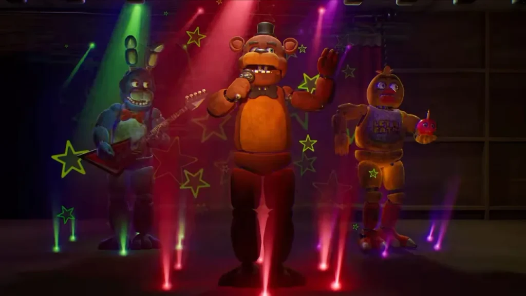 Fortnite FNAF durante Fortnitemares 2026 con Freddy Fazbear, Bonnie, Chica y Foxy
